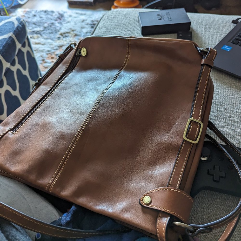 Light Brown Leather Purse